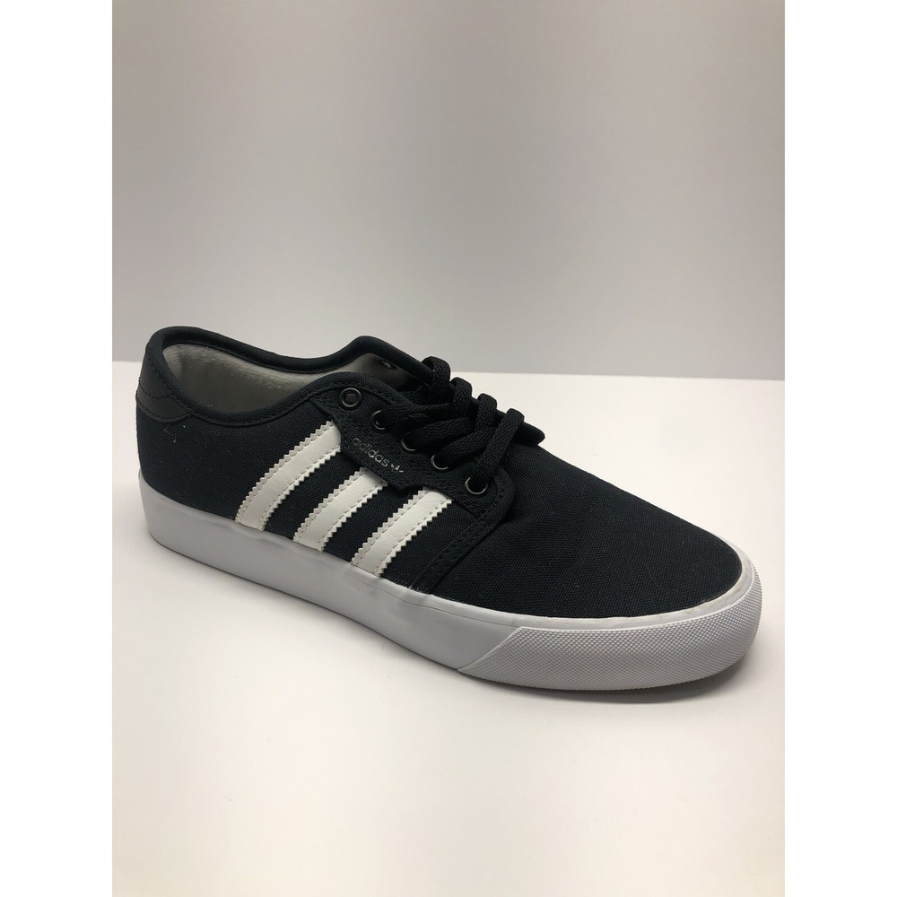 ADIDAS Men's Seeley Canvas Black White Shoes Sneakers 6 Mens Preowned